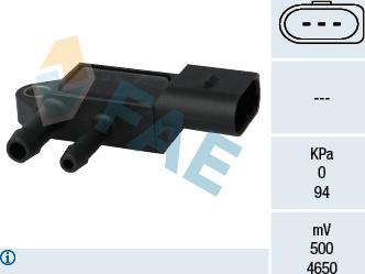 FAE 16103 - Датчик, тиск вихлопних газів autocars.com.ua
