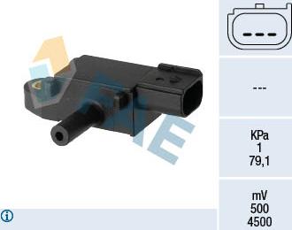 FAE 16148 - Датчик, тиск вихлопних газів autocars.com.ua