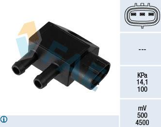 FAE 16149 - Датчик, тиск вихлопних газів autocars.com.ua