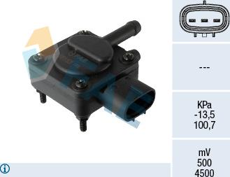 FAE 16153 - Датчик, тиск вихлопних газів autocars.com.ua