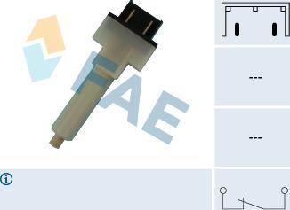 FAE 24280 - Выключатель фонаря сигнала торможения autodnr.net