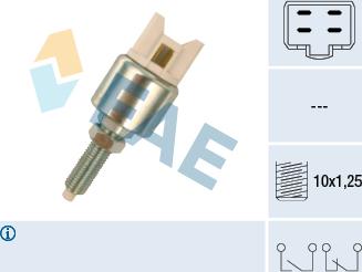 FAE 24625 - Вимикач ліхтаря сигналу гальмування autocars.com.ua