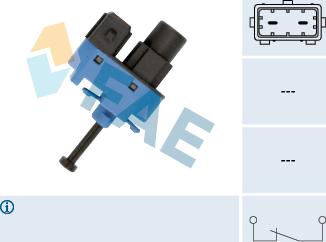 FAE 24800 - Вимикач ліхтаря сигналу гальмування autocars.com.ua