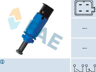 FAE 24910 - Вимикач ліхтаря сигналу гальмування autocars.com.ua