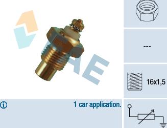 FAE 30280 - Датчик, температура охолоджуючої рідини autocars.com.ua