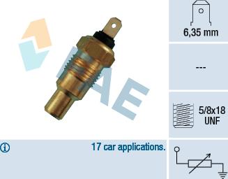 FAE 31250 - Датчик, температура охлаждающей жидкости autodnr.net