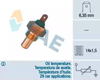 FAE 31700 - Датчик, температура масла avtokuzovplus.com.ua