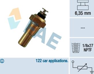 FAE 32070 - Датчик, температура охлаждающей жидкости autodnr.net