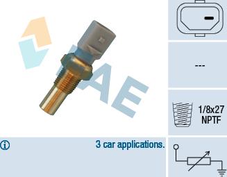 FAE 32690 - Датчик, температура охолоджуючої рідини autocars.com.ua