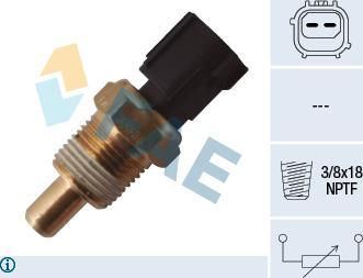 FAE 33335 - Датчик, температура охлаждающей жидкости autodnr.net