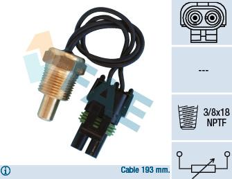 FAE 33550 - Датчик, температура охлаждающей жидкости autodnr.net