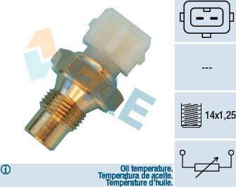 FAE 33660 - Датчик, температура масла autocars.com.ua