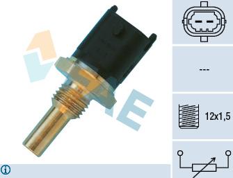 FAE 33680 - Датчик температури охолоджуючої рідини autocars.com.ua