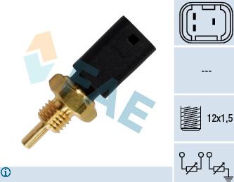 FAE 33721 - Датчик, температура охолоджуючої рідини autocars.com.ua