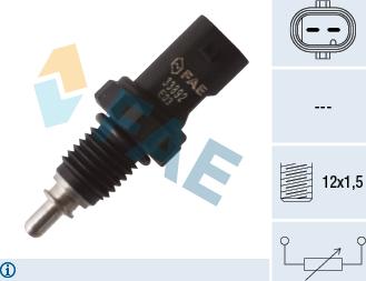 FAE 33892 - Датчик, температура охлаждающей жидкости autodnr.net