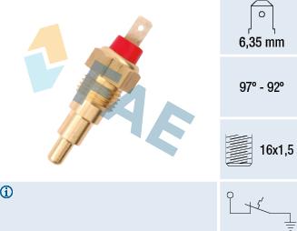 FAE 37610 - Термовыключатель, вентилятор радиатора / кондиционера autodnr.net