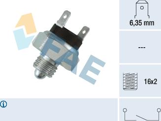 FAE 40120 - Датчик, контактний перемикач, фара заднього ходу autocars.com.ua