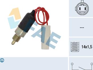 FAE 40870 - Датчик, контактний перемикач, фара заднього ходу autocars.com.ua
