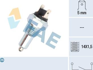 FAE 41090 - Датчик, контактний перемикач, фара заднього ходу autocars.com.ua