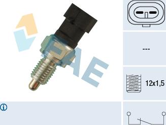 FAE 41170 - Датчик, контактний перемикач, фара заднього ходу autocars.com.ua