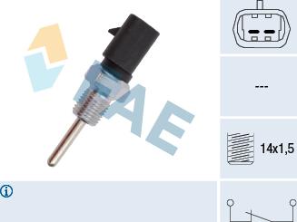 FAE 41215 - Датчик, контактний перемикач, фара заднього ходу autocars.com.ua