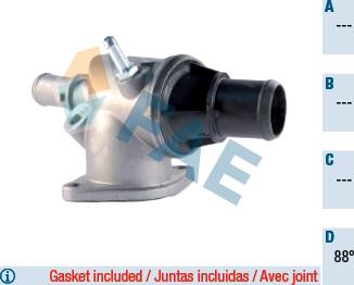 FAE 5337688 - Термостат, охолоджуюча рідина autocars.com.ua