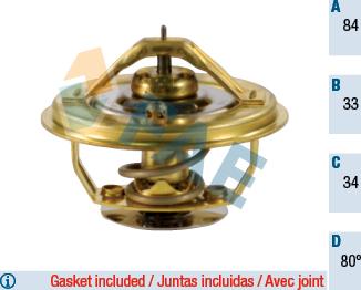 FAE 5342480 - Термостат, охолоджуюча рідина autocars.com.ua