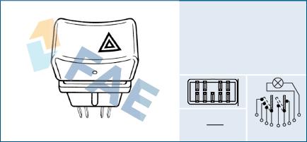 FAE 61270 - Покажчик аварійної сигналізації autocars.com.ua