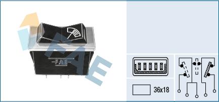 FAE 62500 - Перемикач склоочисника autocars.com.ua