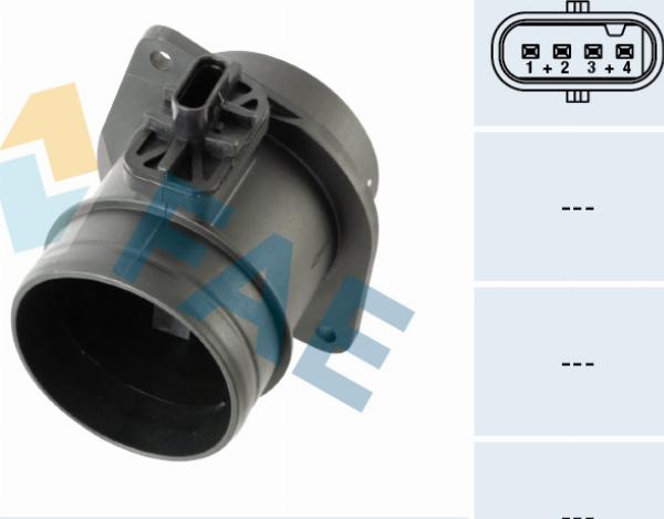 FAE 69038 - Датчик потоку, маси повітря autocars.com.ua
