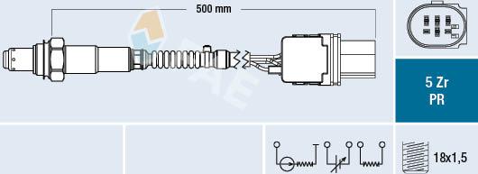 FAE 75060 - Лямбда-зонд autocars.com.ua