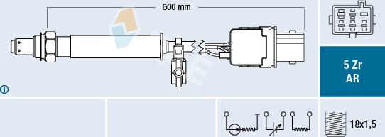 FAE 75138 - Лямбда-зонд autocars.com.ua