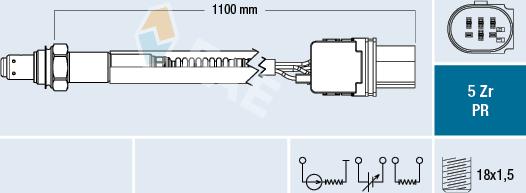 FAE 75154 - Лямбда-зонд autocars.com.ua