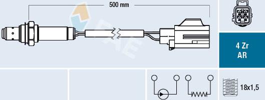 FAE 75615 - Лямбда-зонд autocars.com.ua