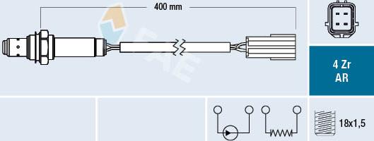 FAE 75640 - Лямбда-зонд autocars.com.ua