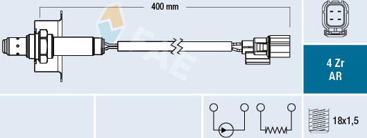 FAE 75656 - Лямбда-зонд autocars.com.ua