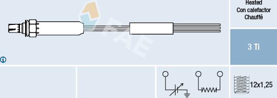 FAE 77010 - Лямбда-зонд autocars.com.ua