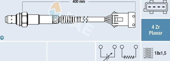 FAE 77621 - Лямбда-зонд autocars.com.ua