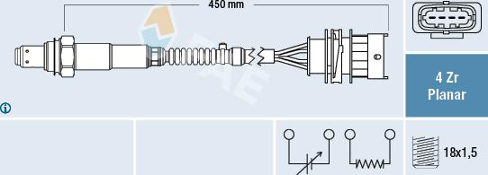 FAE 77648 - Лямбда-зонд autocars.com.ua