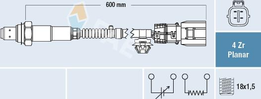 FAE 77694 - Лямбда-зонд autocars.com.ua