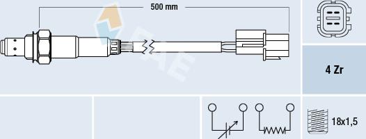 FAE 77789 - Лямбда-зонд autocars.com.ua