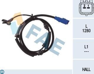 FAE 78038 - Датчик ABS, частота вращения колеса avtokuzovplus.com.ua