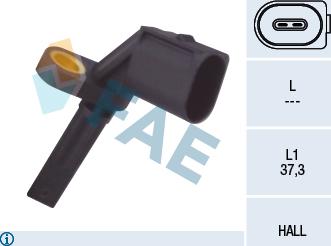 FAE 78061 - Датчик ABS, частота обертання колеса autocars.com.ua