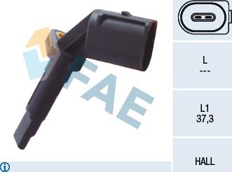FAE 78090 - Датчик ABS, частота вращения колеса autodnr.net