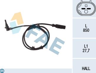 FAE 78112 - Датчик ABS, частота обертання колеса autocars.com.ua