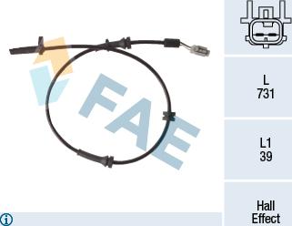 FAE 78223 - Датчик ABS, частота вращения колеса avtokuzovplus.com.ua