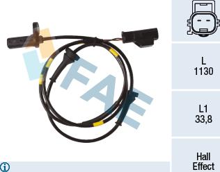 FAE 78269 - Датчик ABS, частота обертання колеса autocars.com.ua