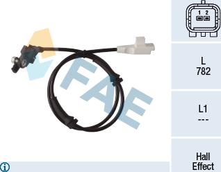 FAE 78317 - Датчик ABS, частота вращения колеса avtokuzovplus.com.ua