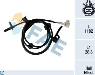 FAE 78464 - Датчик ABS, частота вращения колеса avtokuzovplus.com.ua