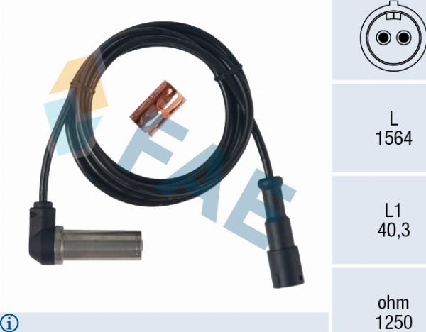 FAE 78731 - Датчик ABS, частота обертання колеса autocars.com.ua